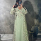 Elegant Two-Piece Mesh Dress with Sequins & Embroidery