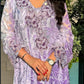 Purple Embroidered Chiffon Jalabiya Limited Edition