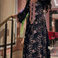 Black Lace Jalabiya with Pink Embroidery Exclusive Edition