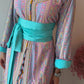 Moroccan Kaftan – Purple & Multicolor Elegance