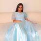 Elegant Baby Blue Ocean Drese